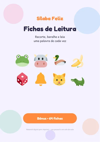 Bónus fichas de leitura